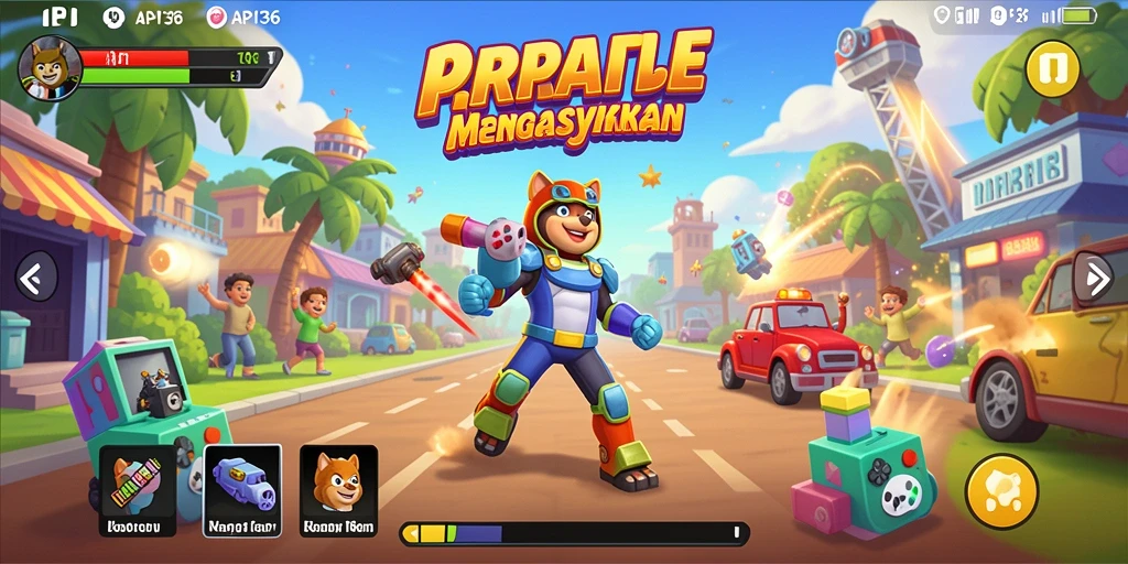 Tampilan menarik dari gameplay API36 dengan karakter yang dinamis.
