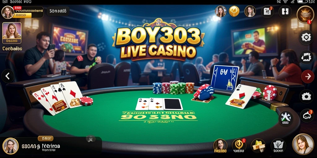 Gameplay BOY303 yang seru dan interaktif dengan dealer langsung.