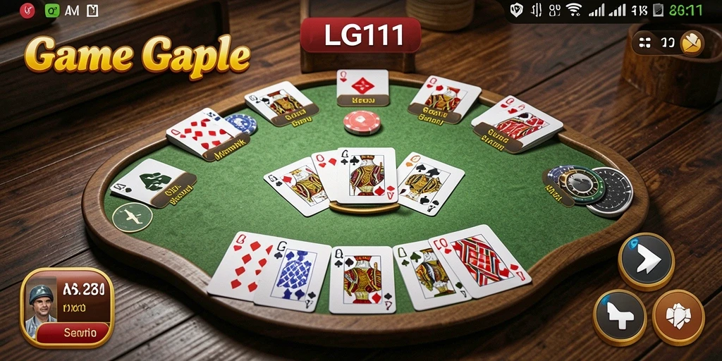 Gambaran gameplay seru Gaple di LG111.