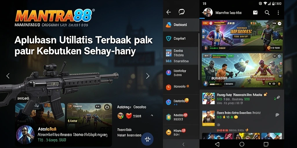 Screenshot utama MANTRA88 menunjukkan antarmuka pengguna yang intuitif dan alat yang bermanfaat.