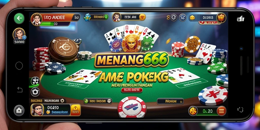 Screenshot MENANG666 menampilkan gameplay seru permainan Poker.
