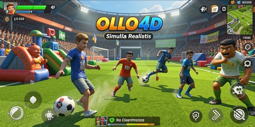 Screenshot OLLO4D menunjukkan aksi mendebarkan dalam game Simulation.